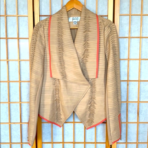 Badgley Mischka Jackets & Blazers - 🔥HP🔥Badgley Mischka Tan Leather Jacket